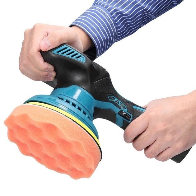 Полірувальна машинка Waxing Polisher YK49 акумуляторна з насадками 1250W 968drp фото