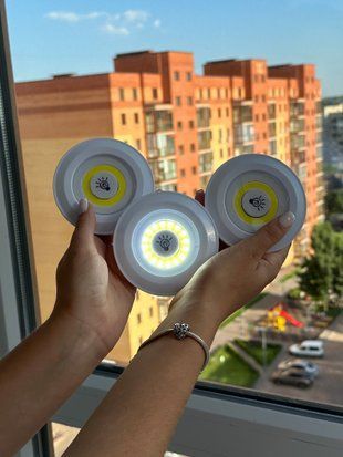 Набір LED світильників з пультом та таймером/ LED 3 світильники 168 фото