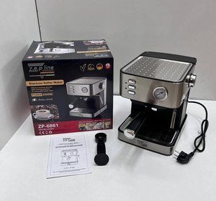 Кавоварка Еспресо Zepline ZP-6861 2500Вт з функцією спінювання молока еспресо, капучіно, латте 810drp фото