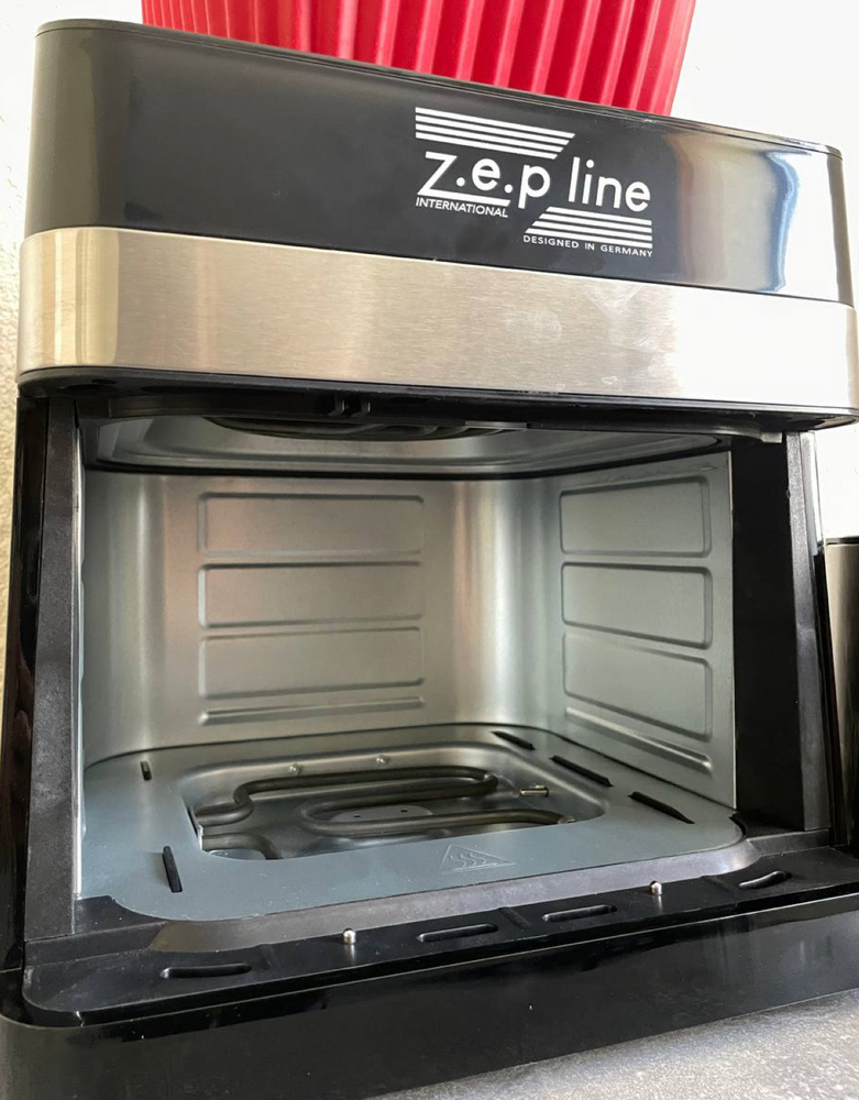 Аерогриль Zepline ZP-00344 на 13 л 4200 Вт Мультифункціональна аерофритюрниця на 12 програм зі знімним ковшиком + силіконова форма в подарунок  812 фото