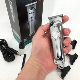 Професійний триммер VGR V-071 для стрижки волосся та бороди універсальна з USB зарядкою 5204 947drp фото